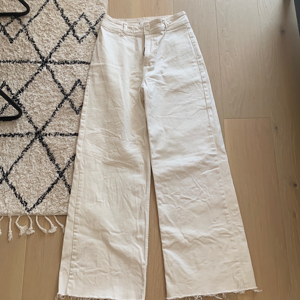 Mango wide leg jeans!